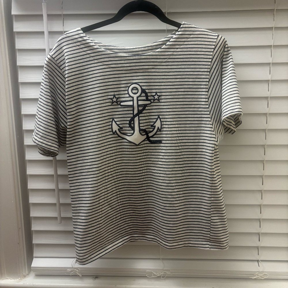 Women's Vintage Herald House Made in USA Nautical T-Shirt Size Medium